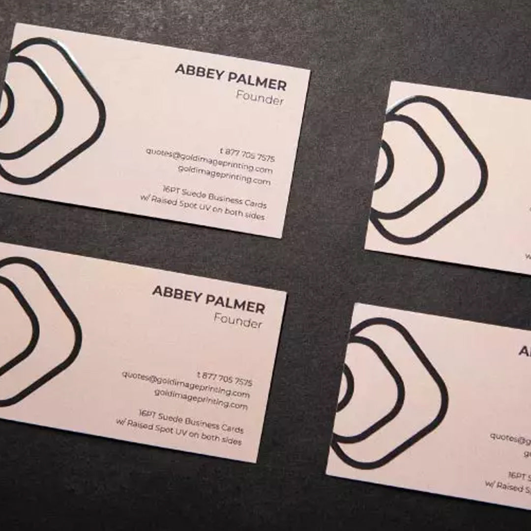 Raised Spot UV Business Cards