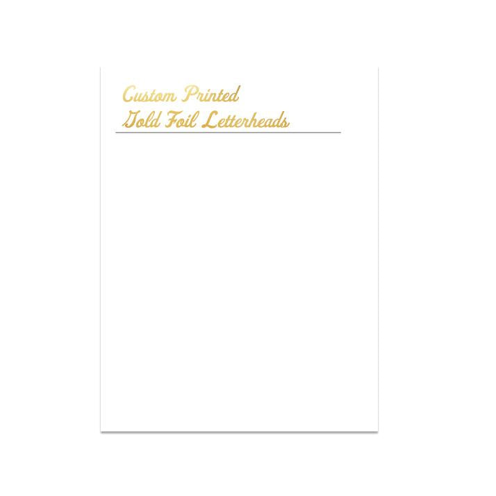 Foil Stamped Letterhead